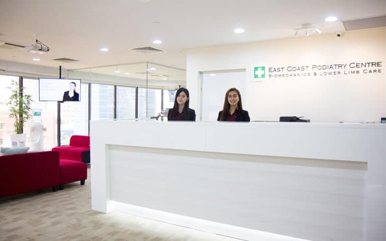 East Coast Podiatry Orchard Branch Counter