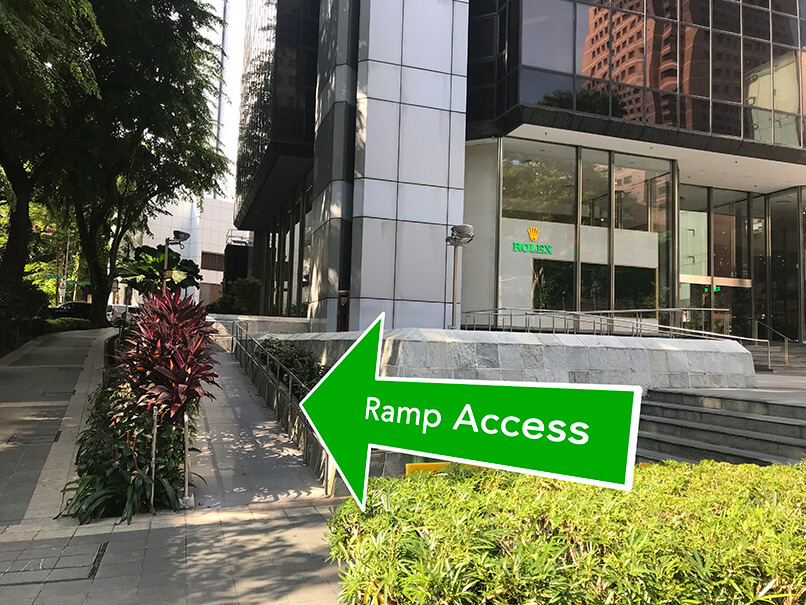 East Coast Podiatry Orchard Direction Ramp Location