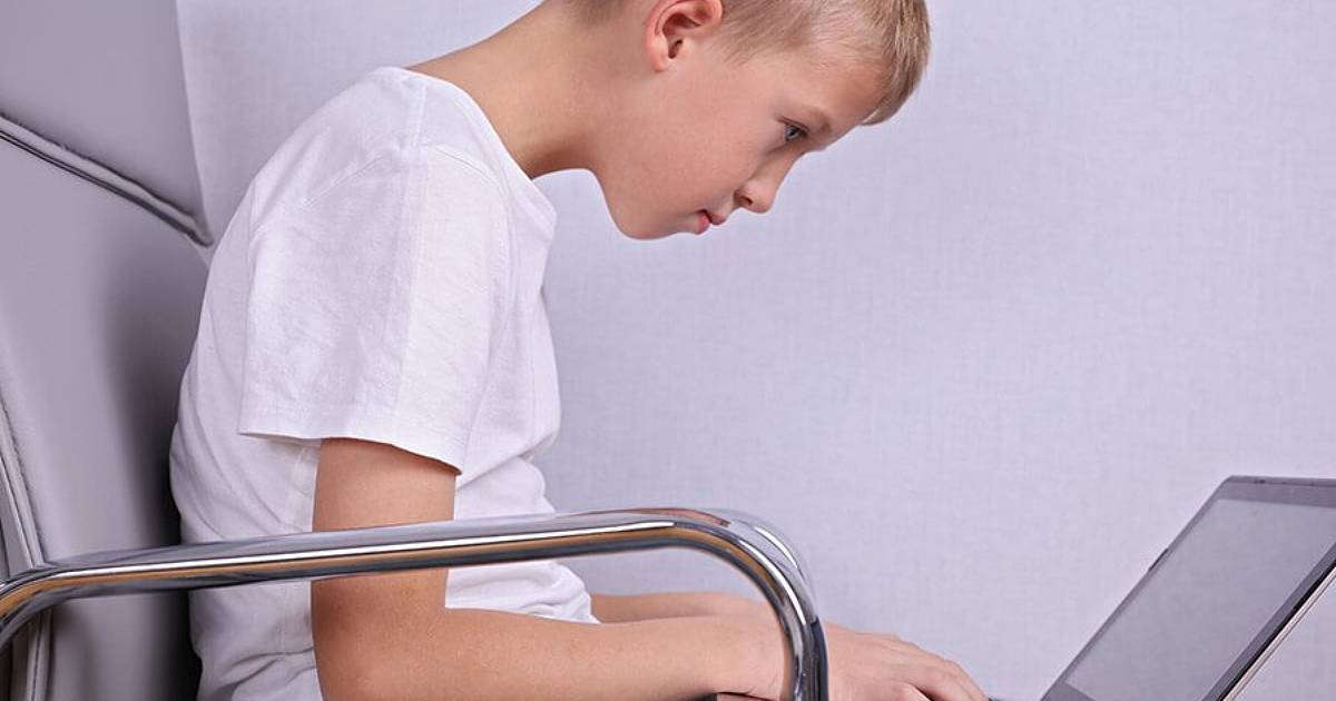 Child with back Postured