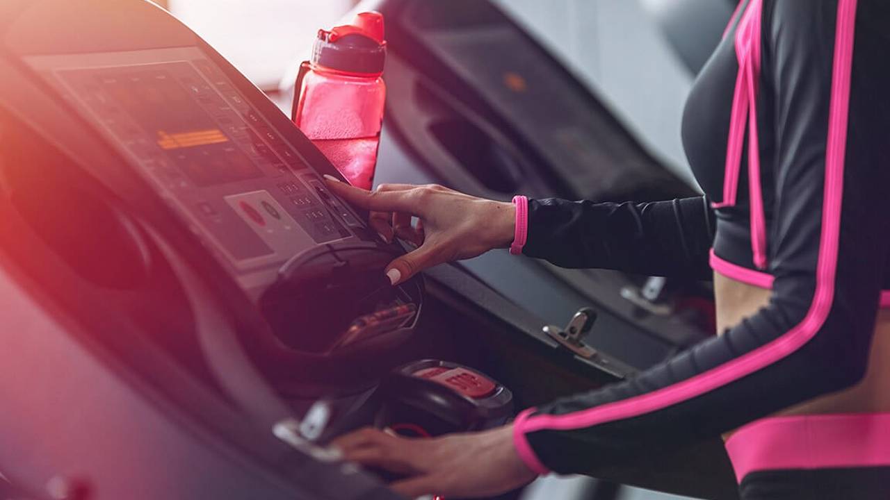 Indoor treadmill running